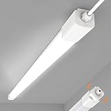 Amdelne Led Feuchtraumleuchte 120CM, 36W 3600lumen Kaltlweiß 4000k, Wasserfest IP65 Einfache Montage Wannenleuchte Flach Led Werkstatt Deckenleuchte Werkstattlampe FüR Keller BüRo Garage