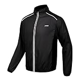 Fahrrad Jacke Herren Atmungsaktiv Ultraleichte Mountainbike Jacket Uv Schutz Sportbekleidung Winddicht Wasserdicht Lange äRmel Mit Reflektierendem Radjacke Laufen Wandern Bergsteigen Radfahren