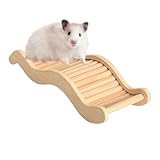 Hamsterbrücke, Holzleiterbrücke für Hamster, dekorative Brücken für Hamster, Kletterspielzeug, Holzleiter für Hamster für Käfigzubehör