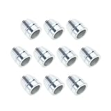 VIVIWI 10 Stück runde Griffkeile Stahl Hammergriff Spaltkeile Set für Klauenhammer Stahl Zimmerei Wartung