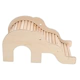 DRESSOOS Kletterleiter Spielzeug, Leiternest Spielzeug, Hamster Schlafnest, Holzleiterhaus, Spielzeug, Hamster Spielzeug, Versteck Spielzeug In Elefantenform, Kleines Versteck Für