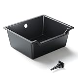 SunSun Wasserfall Garten Bachlaufschale mit 60 l Volumen inkl. Schlauchstufentülle, Teichschale für Wasserkaskaden, Teichwanne als Wasserspiel, Bachlauf und Überlauf