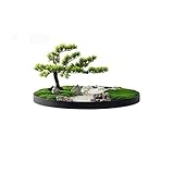 Topfpflanzen, Bonsai-Baum-Simulation – Desktop-Landschaftsbau-Scheibe für den Innenbereich, chinesische Teestube, Blume, Kunstdekoration, künstliche Pflanze für Schreibtisch, Gründekoration,
