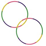 Hula Hoop Reifen Kinder, 2er Set Hulahoopreifen Für Kinder, 8 Segmenten 58cm 100G, Spielzeug Für 3-12 Jahre, Outdoor Sport & Familienspiele