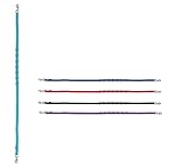 NETPROSHOP Ausbindezügel mit 6 D-Ringen zur einfachen und schnellen Längenänderung, Größe Full und Pony, Groesse:Full, Farbe:Himmelblau