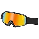 YUGSHNKFC Snowboardbrille, beschlagfrei, winddicht, für Kinder, Teenager, Jungen, Mädchen