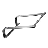 Uonlytech Laptopständer Schreibtisch-Laptop-Ständer Aluminium Laptop Steht Tischständer Computer Laptop notebookständer Notebook Halterung Laptophalterung aus Legierung Computerständer Grey
