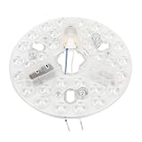 Aramox LED-Deckenventilatorleuchte-Nachrüstsatz, Aluminiummaterial, 3 Farben Dimmbar, für Deckenventilatoren und Kronleuchter