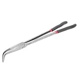 Aumotop Gebogene Spitzzange mit Langem Griff, Langlebiges Reparaturwerkzeug für Handwerker und Bastler Zur Drahtverarbeitung, 16 Zoll