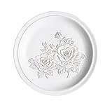 ksjdieunf Dessertteller Retro Verzierter, Geprägter Keramik-Essteller, Westlicher Runder Teller, Dessert-Brotteller Essgeschirr