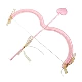 Kisangel 1 Satz Bogen und -Set Amor-Bogenpfeil Amor- -Stütze Bogenpfeil Amor Engel Cosplay Zubehör Cupid Verkleidung Halloween-Engel-Accessoires Amor Cosplay-Zubehör Plastik Rosa