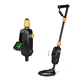 Metalldetektor für Erwachsene, MD1008A Metalldetektor Gold Professioneller Pinpointer Goldgräber Schatzjäger Tracker Seeker mit wasserdichter Suchspule für Reisen, Urlaub, Camping und Ausflüge(Generat