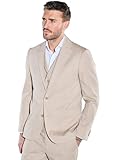 emilio adani Herren Herren Anzug-Sakko Slim fit, 38460, 38460, Beige in Größe 106