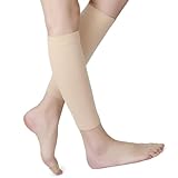 YPREWY Elastische Wadenbandage für Männer und Frauen, atmungsaktiver Beinschutz, Laufen, Radfahren, Training, Muskelerholung, atmungsaktive Beinmanschetten, farbe, 28x10cm