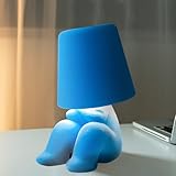 Umikk Nachttischlampe mit Touch Steuerung, Kreative Thinker Statue Dekorative LED Tischlampe, 3 Helligkeitsstufen Wiederaufladbares Nachtlicht, Moderne Home Office Regal Dekoration (Stil 1)