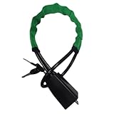 Jiaoqingni Auto-Lenkradschloss für Audi A1 2016-2025,Gürtels chnalle Schloss Seils chloss Auto Stahl Kabel Anti-Diebstahl-Schlösser,C-Green