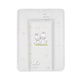 Ceba Baby® Wickelauflage - weiche Wickelunterlage - Baby Wickeltischauflage - 50x70 cm - Abwaschbar - OEKO-TEX® Standard 100 - Made in EU - Grau Zebra - 50 x 70 cm