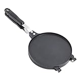 Waffeleisen mit Antihaftbeschichtung, tragbar, kariert, Mehrzweck-Backwerkzeug für Frühstück, Dessert, Crêpes, Gebäck, Picknick, Camping, Küche, Kochen, 43 x 20 cm
