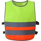 Vobumix Reflektorweste Für Kinder, Nachtsportweste, Sicherheitsweste Für Kinder Für Outdoor-Sport, Laufen, Radfahren, Wandern Und Andere Sportarten