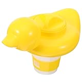 YOSADIER Schwimmender Dosierschwimmer Poolchemikalienspender aus Robustem Kunststoff Vielseitig Einsetzbar für Schwimmbad und Badezimmer Langlebig Modisches Design zur Wasserpflege und