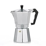 kela Espressokocher für 6 Tassen, Espressokanne 300 ml, Camping Kaffeekocher Aluminium, ITALIA, Espressomaschine, silber matt
