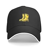 KOSOEII Basecap gelbe Gummistiefel Baseball Cap Schutzhelm Icon Damen Strand Outlet Herren