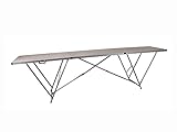 ASKON Tapeziertisch Profi Tapezierarbeiten, Picknick, Catering, Flohmarkt - Leichte, robuster Aluminiumrahmen - Sperrholzplatte, Stärke 4,5 mm und Skalenmarkierung (305 x 80 x 86 cm)