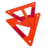 Generico Triangle Reflector - Faltbares Warndreieck | BREAKDOUND FAHRZEUGE HERREN BEDEUTUNG | von kompakten gefährdeten Sicherheitsreflektoren zur Verbesserung