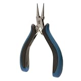 The Beadsmith Ergonomische Rundzange – 127 mm – komfortabler ergonomischer Griff, Doppelblattfedern und polierter Stahlkopf – extra feine Spitzen für präzise bis mittlere Arbeiten