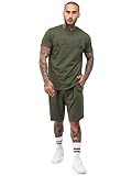 Lonsdale Herren MOY Trainingsanzug, Olive/Black, M
