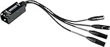 Pronomic NetCore SP-3M Multicore-Spliss male - Peitsche mit 4 XLR-Steckern (male) auf RJ45 Buchse - zur Übertragung analoger oder digitaler Signale über Netzwerkkabel