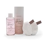 waschies Hyaluron Glowy Toner, feuchtigkeitsspendend, für alle Hauttypen geeignet, Bio Lavendel- & Rosenwasser, inklusive 2 nachhaltige, wiederverwendbare Wattepads