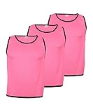 Cawila 3er Set Trainingsleibchen für Erwachsene, Markierungshemd für Sport und Freizeit wie Fußball und Handball sowie Schulsport zur Team-Markierung, Sport Bibs