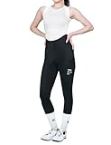 INBIKE Bib Hose Trägerhose Fahrradhose Damen Gepolstert Radunterhose Rennradhose Radlerhose Lang mit 3D Sitzpolsterung Einer Tasche Atmungsaktiv Hochelastisch,XL