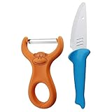 WMF Willy Mia Fred Kinderkoch-Set 2-teilig, Kindermesser, Schäler, ab 6 Jahren, Edelstahl, Kunststoff, spülmaschinengeeignet