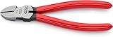 KNIPEX Seitenschneider mit Kunststoff überzogen schwarz atramentiert 160 mm, 70 01 160 EAN