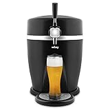 Wëasy Bierzapfanlage PINT568, Kompatibel mit 5L-Fässern, 60W, 3°C bis 6°C, Integriertes Kühlsystem, Haltbarkeit bis zu 30 Tagen, Schwarz