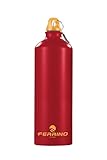 Ferrino Trickle Trinkflasche Aluminium 1 Liter (Rot)