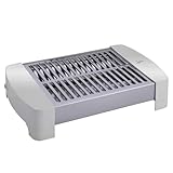 Jata JETT0201 Small Horizontal Toaster with 2 Quartz Resistors, Removable Crumb Drawer, 300 W, Easy Storage: 34 x 19 x 7 cm, Weiß