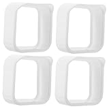 TEHAUX 4 Stück Wetterfeste Silikon kameraschutzhülle Newblink Outdoor UV beständig Abriebfest Einfache Montage Kompatibel mit Newblink Überwachungskameras Weiß