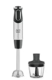 Tefal HB65JD Jamie Oliver Stabmixer, 1000 Watt, Zerkleinerer-Aufsatz, Edelstahl-Pürierstab, Spülmaschinengeeignet