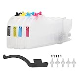 PLKYZMCDK 4-teiliges Tintenpatronen-Set, verlängerter Nachfüll-Tintenstrahldrucker-Ersatz, Magenta, Blau, Gelb, Schwarz, reibungsloser Druck und Lange Lebensdauer, Keine Verformung und (LC3211)