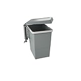 ELLETIPI PBN asg34 Swing Line 2.0 Automatischer Mülleimer mit Kunststofftür, großes Fassungsvermögen, 18 Liter, Nylon, Dunkelgrau, 30.20 x 23.50 x 36.10 cm