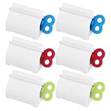 6 Stück Zahnpasta-Quetscher für Zuhause, Rollende Tubenpresse für Zahnpasta, für Salben, Zahnpasta, Haarfärbemittel, Handcreme und Mehr