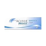 ACUVUE MOIST 1-DAY for Astigmatism Tageslinsen – Tageskontaktlinsen mit -3 dpt, Cyl -0,75, Ach 180 & BC 8.5 – UV Schutz, feuchtigkeitsspendend & angenehmes Tragegefühl – 30 Linsen