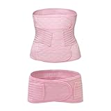 Elnwnnkc Frauen Schwangere Frauen Gürtel postpartale solide Bauchgurt atmungsaktiv Frühling Taille Becken Wrap Taille Becken 2-teiliges Set Body Shaper für nach der Geburt, B, M