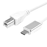 Okeeyseda Midi USB Typ B zu Micro-USB Kabel Anschluss Kabel, Adapter Kabel, Klavier Audio Kabel