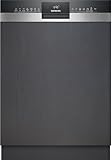 Siemens SN53ES22AE, iQ300 Smarter Geschirrspüler, Teilintegrierte Spülmaschine, 60 cm, Made in Germany, Besteckkorb, Auto. Türöffnung, Dreifach rackMatic, Besonders leise, varioSpeed, aquaStop
