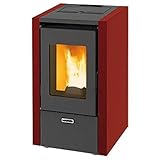 Pelletofen 6,15 kW Mod. Mignon 6 MAURER bis 55 qm Bordeaux