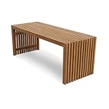 Baumbank Aus Massivholz Für Den Außenbereich Terrasse Gartenbank Parksitz Geeignet Für Garten Rasen Terrasse Und Hinterhof Starke Tragfähigkeit(Teak Bench,120cm/47in)